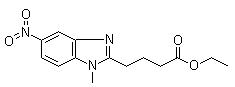 1-Methyl-5-nitro-1H-benzimidazole-2-butanoic acid ethyl ester  3543-72-4